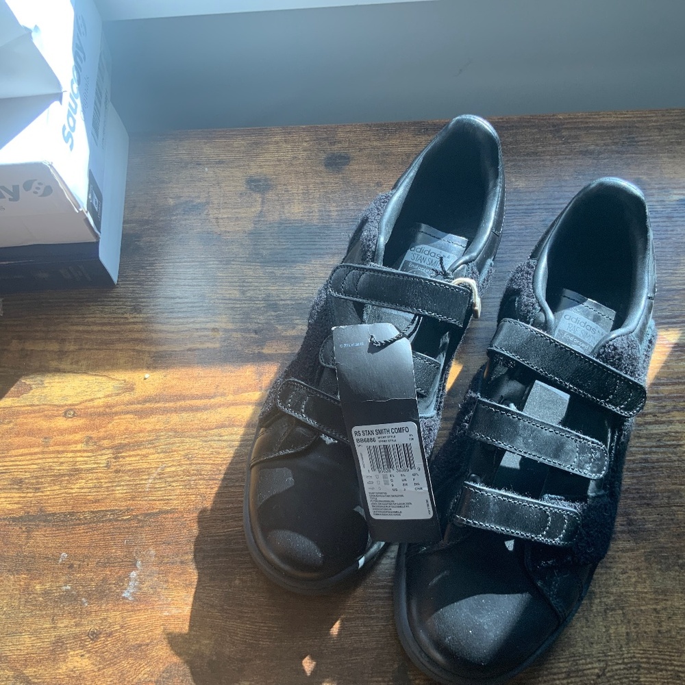 adidas Stan Smith Raf Simons Comfort Badge Black mens 9